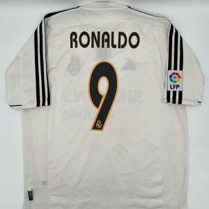 Real Madrid 2003/2004 Home ORIGINAL Adidas VTG Rare Soccer Jersey (L)